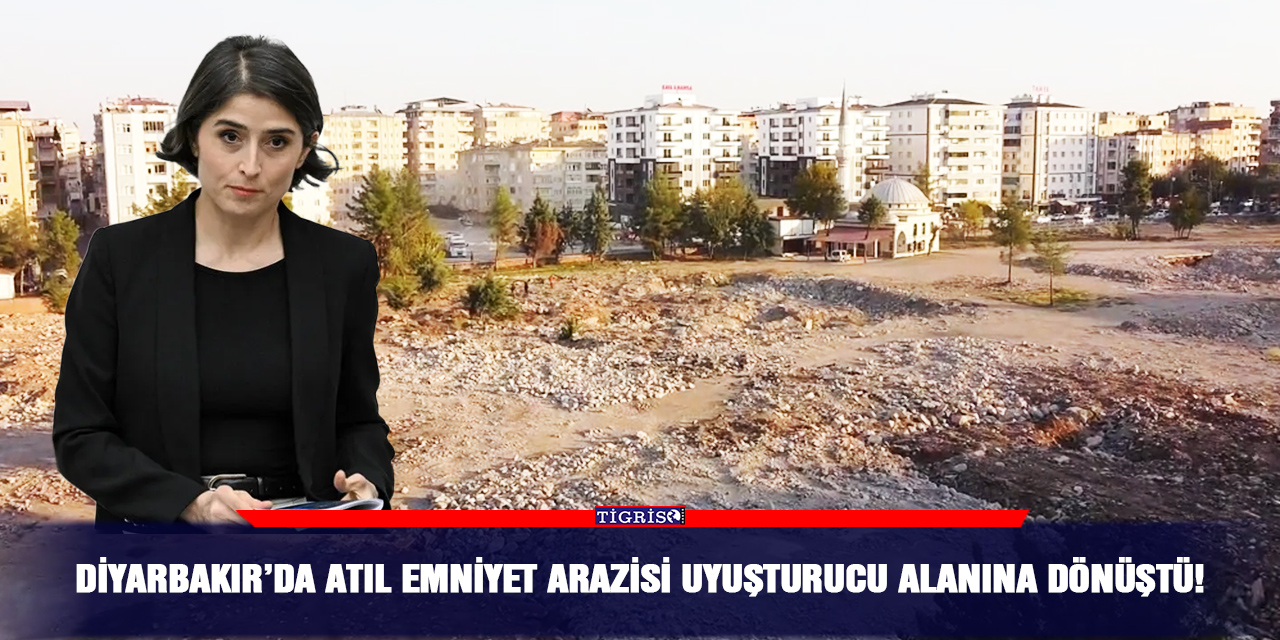 Diyarbakır’da atıl emniyet arazisi uyuşturucu alanına dönüştü!