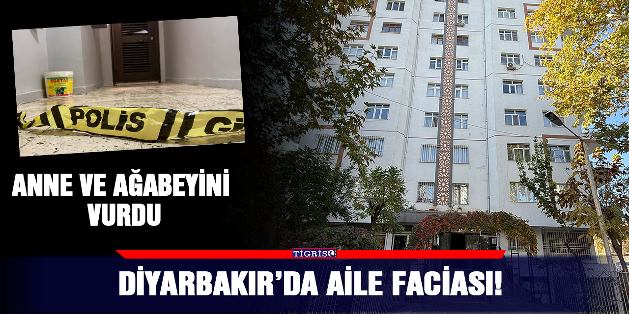 Diyarbakır’da aile faciası! Anne ve ağabeyini vurdu
