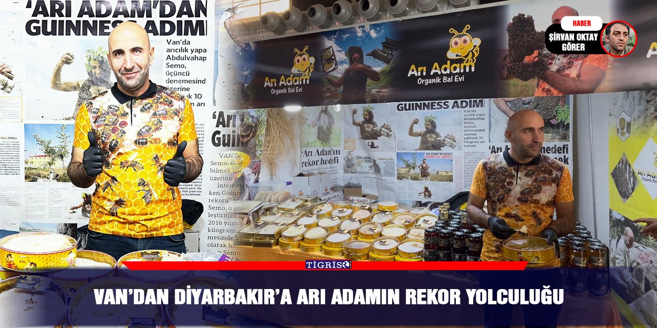 Van’dan Diyarbakır’a arı adamın rekor yolculuğu