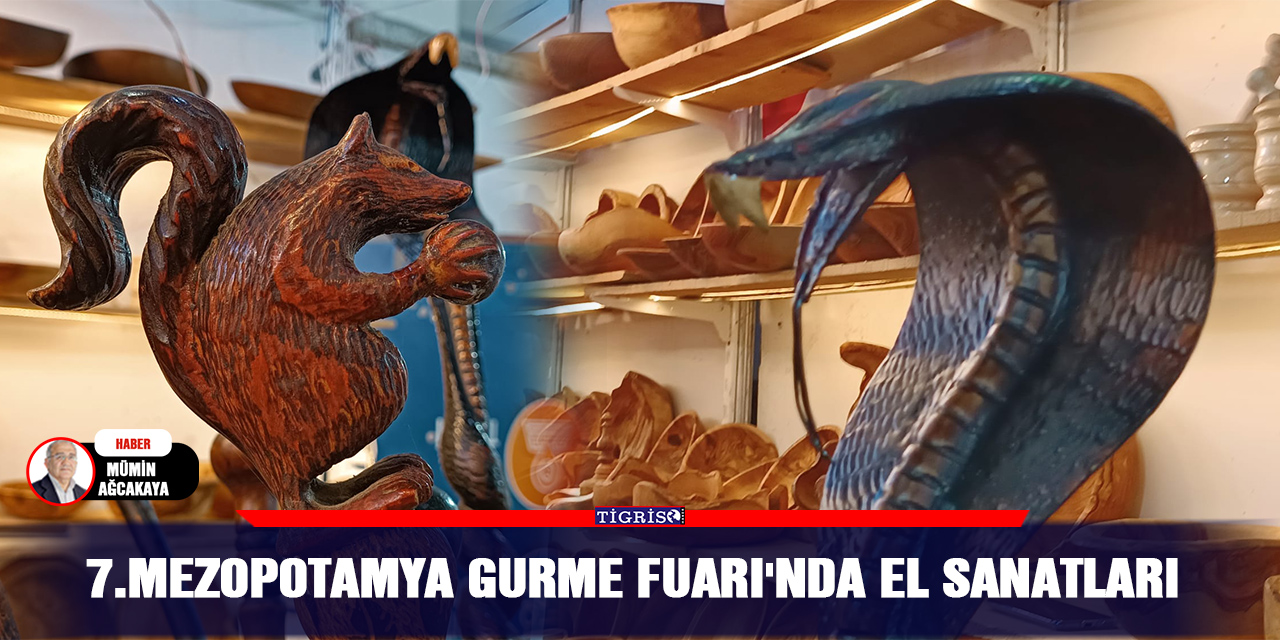 VİDEO - 7.Mezopotamya Gurme Fuarı'nda el sanatları