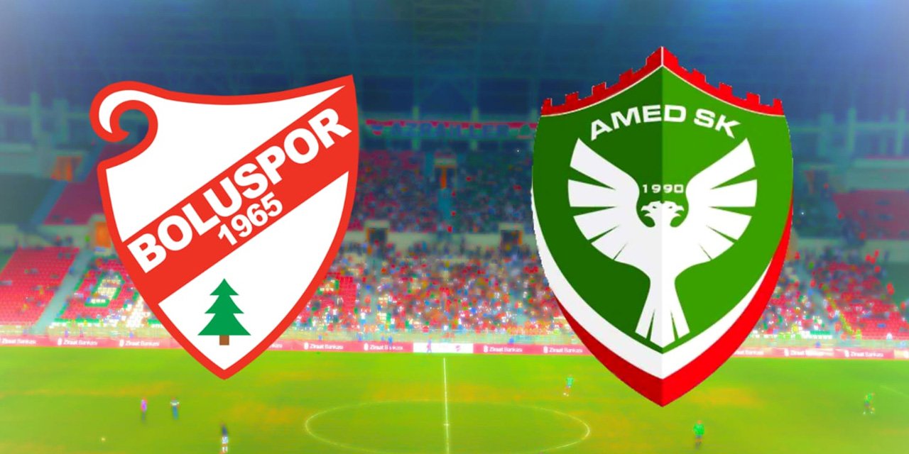 Boluspor-Amedspor: İlk 11'ler belli oldu