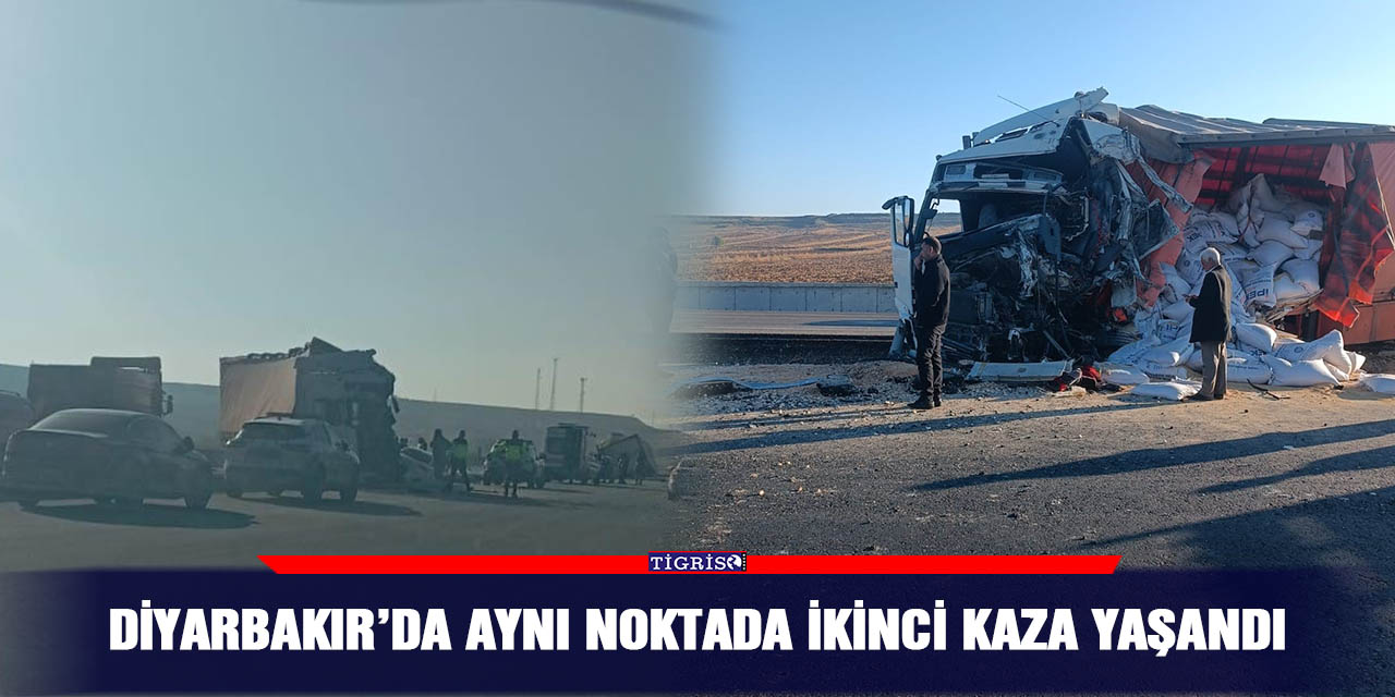 Diyarbakır’da aynı noktada ikinci kaza yaşandı