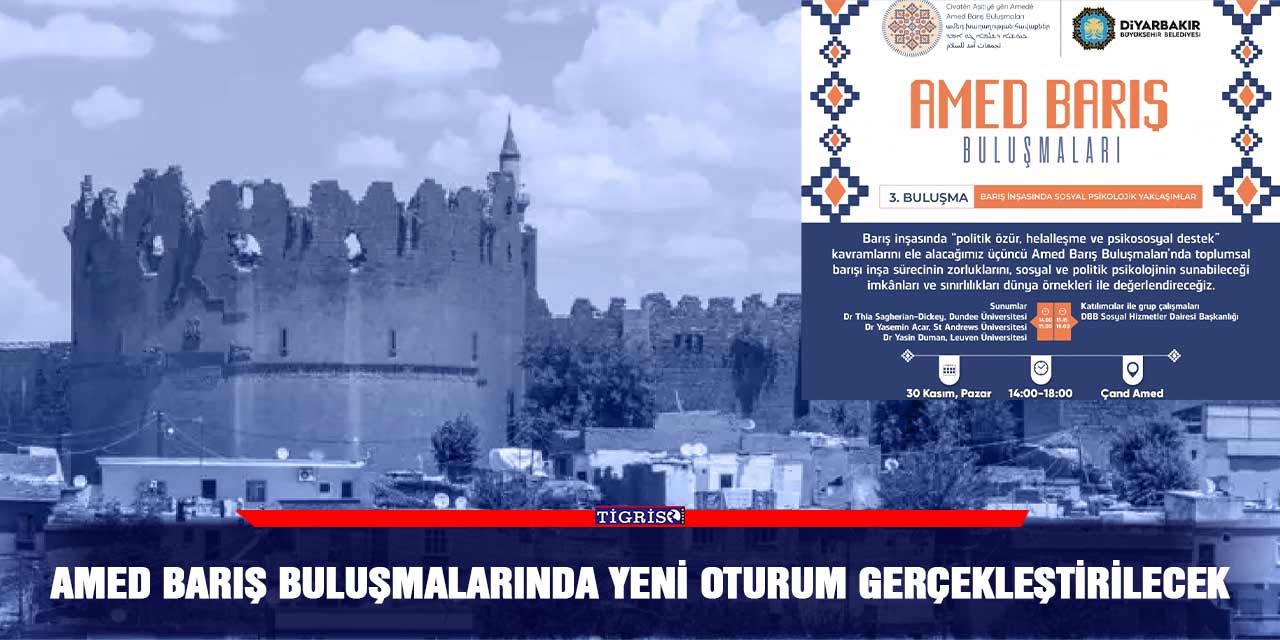 Amed Barış Buluşmalarında yeni oturum gerçekleştirilecek