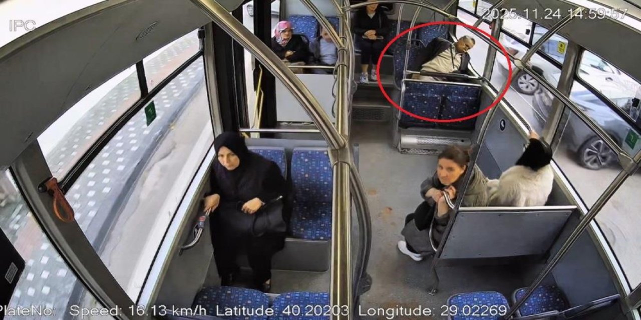 Otobüste fenalaşan adam için zamanla yarış