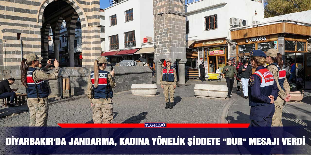 Diyarbakır'da jandarma, kadına yönelik şiddete "dur" mesajı verdi