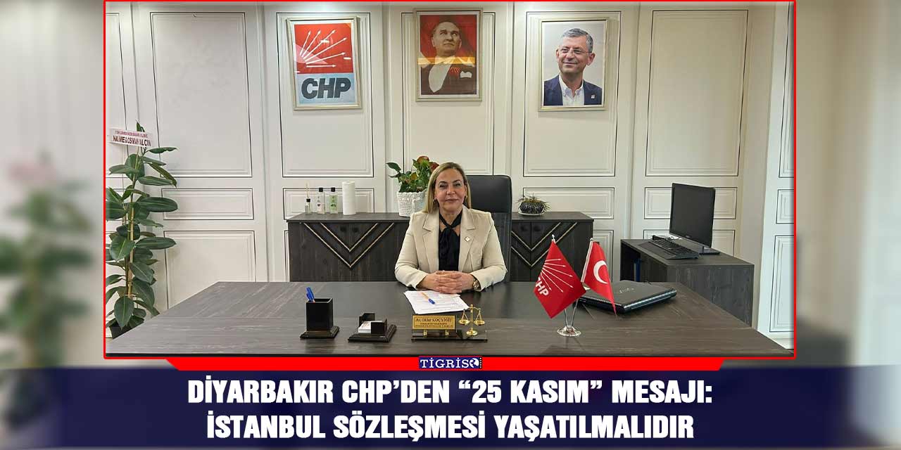 Diyarbakır CHP’den “25 Kasım” mesajı: İstanbul Sözleşmesi yaşatılmalıdır