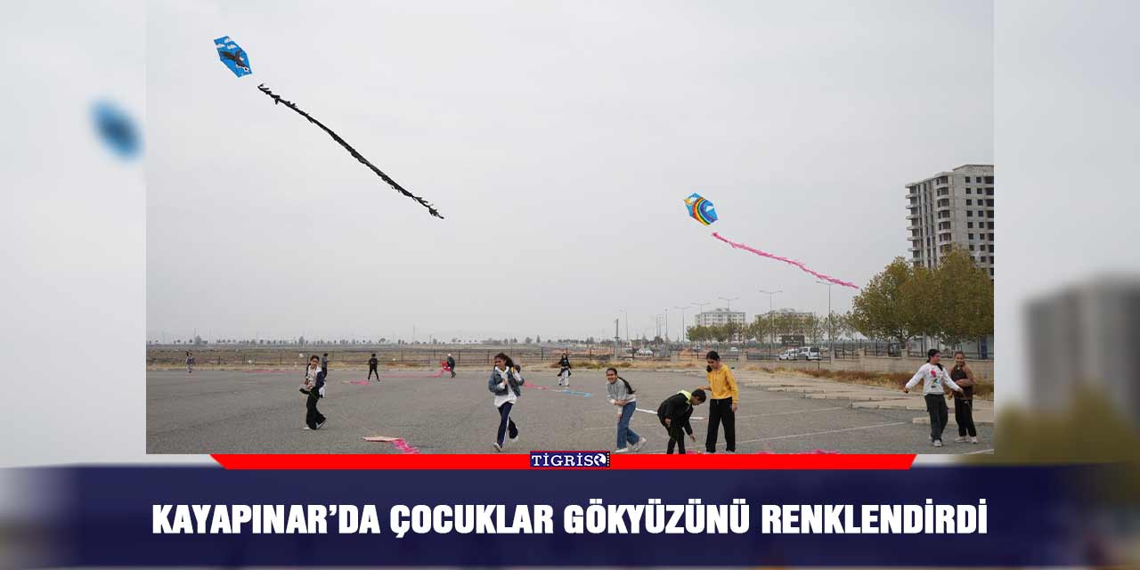 Kayapınar’da çocuklar gökyüzünü renklendirdi