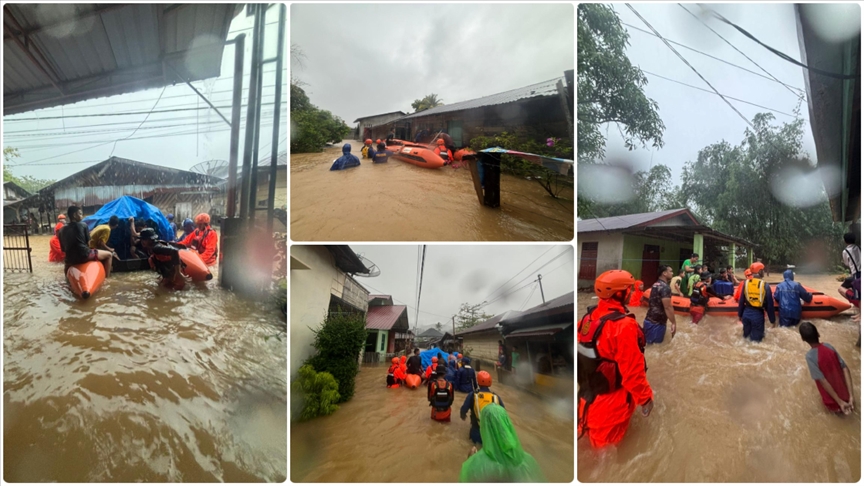 Endonezya'da şiddetli yağış: 10 kişi hayatını kaybetti