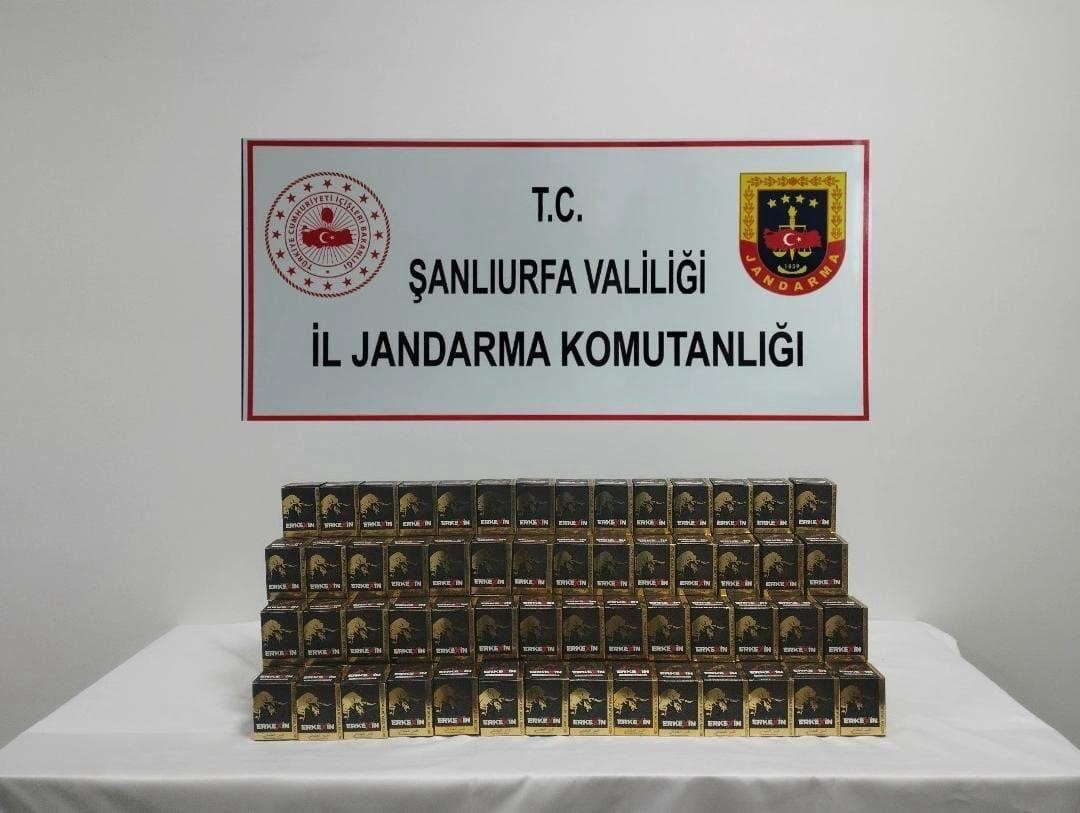 Şanlıurfa’da 3 bin paket kaçak sigara ele geçirildi