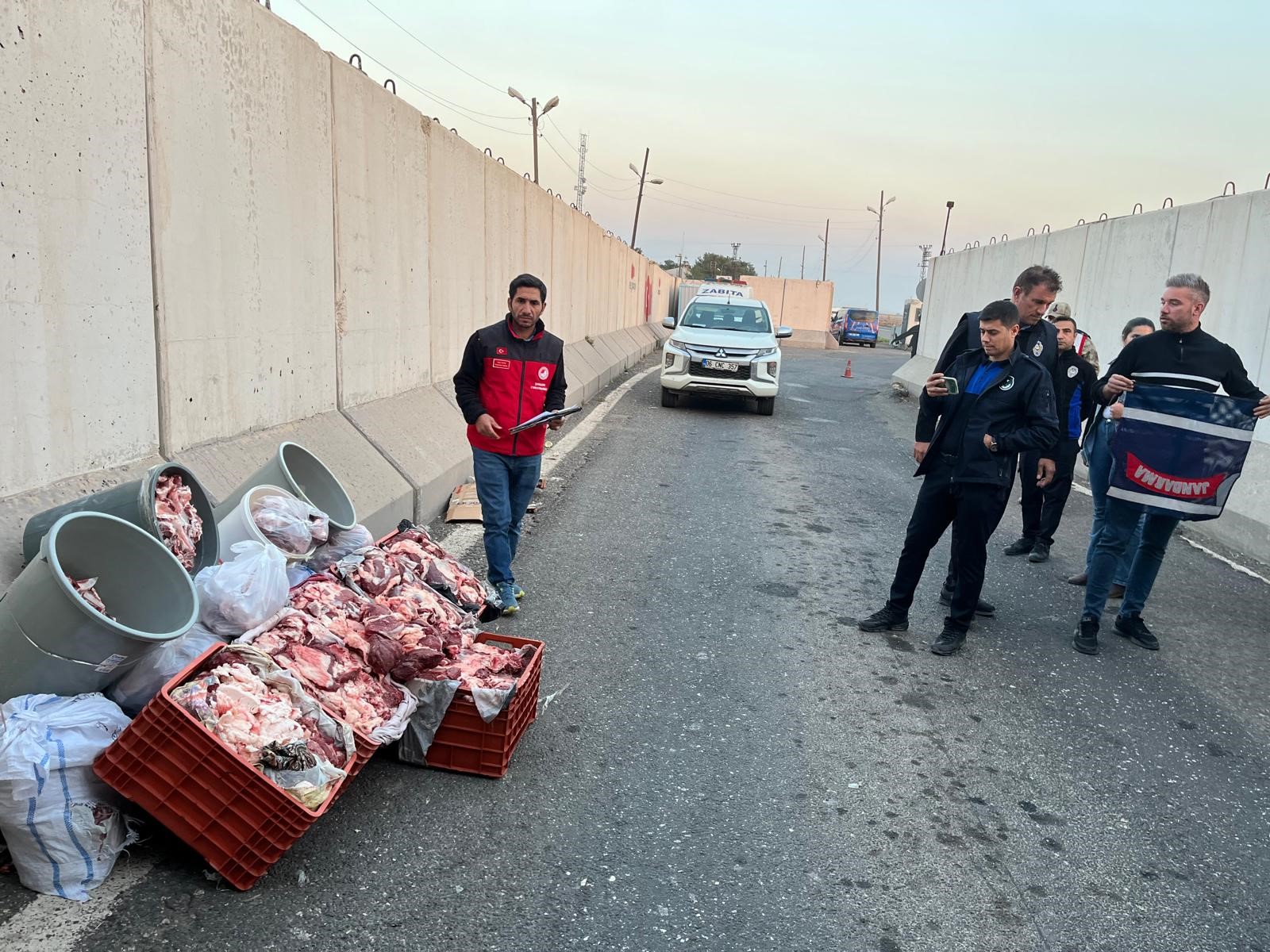 Şanlıurfa’da 1 ton kaçak et ele geçirildi