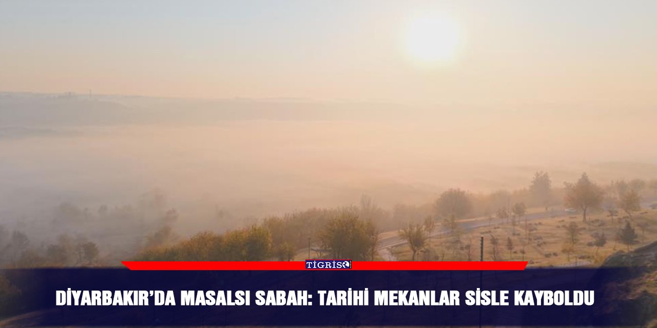Diyarbakır’da masalsı sabah: Tarihi mekanlar sisle kayboldu