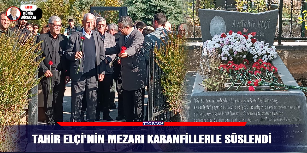 Tahir Elçi’nin mezarı karanfillerle süslendi