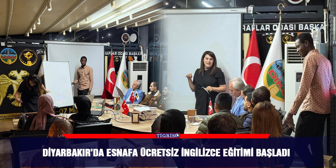 Diyarbakır’da Esnafa ücretsiz İngilizce eğitimi başladı