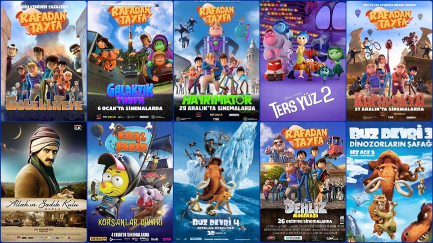 Türkiye'de en çok izlenen animasyon filmler yerli yapımlar