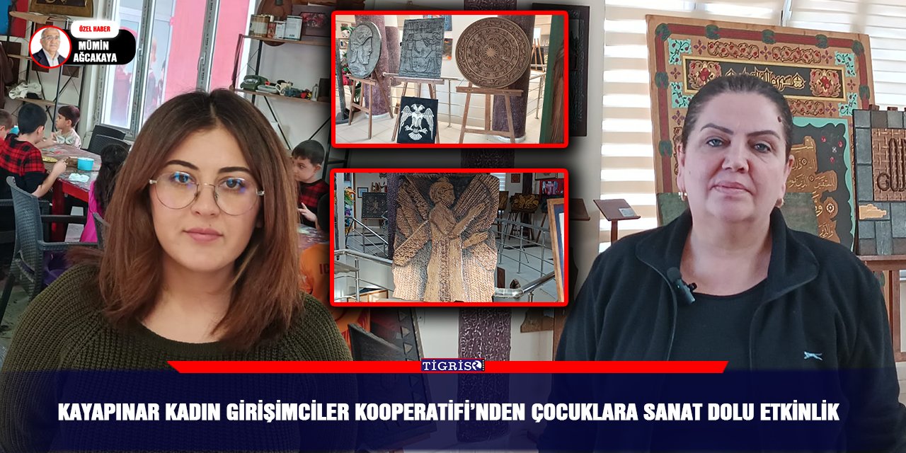 Kayapınar Kadın Girişimciler Kooperatifi’nden çocuklara sanat dolu etkinlik