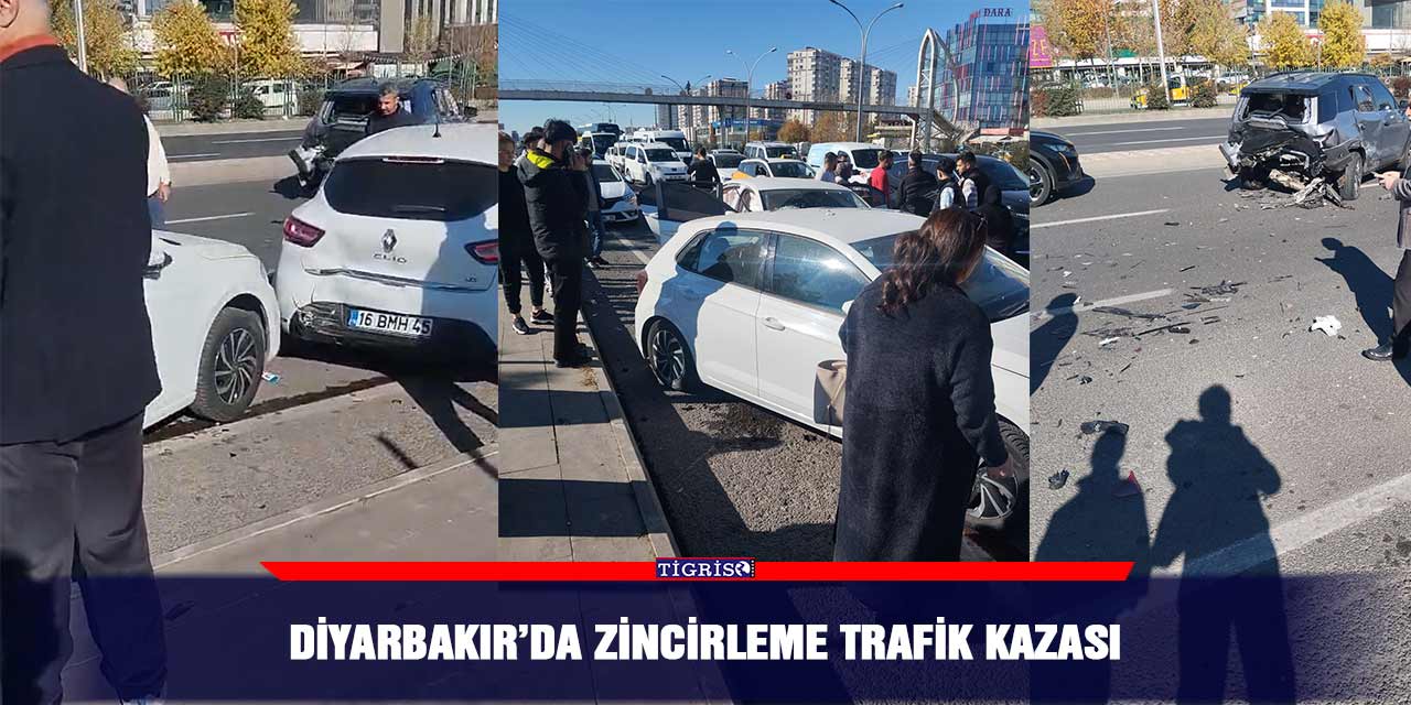 Diyarbakır’da zincirleme trafik kazası