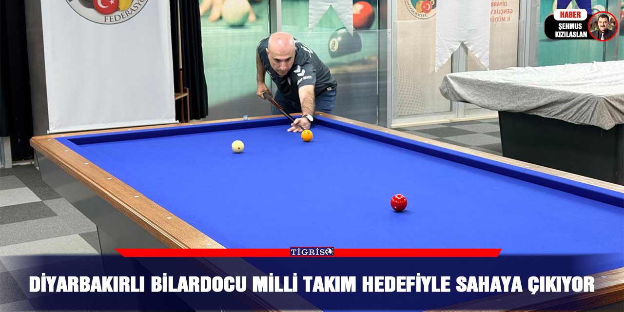 Diyarbakırlı bilardocu milli takım hedefiyle sahaya çıkıyor