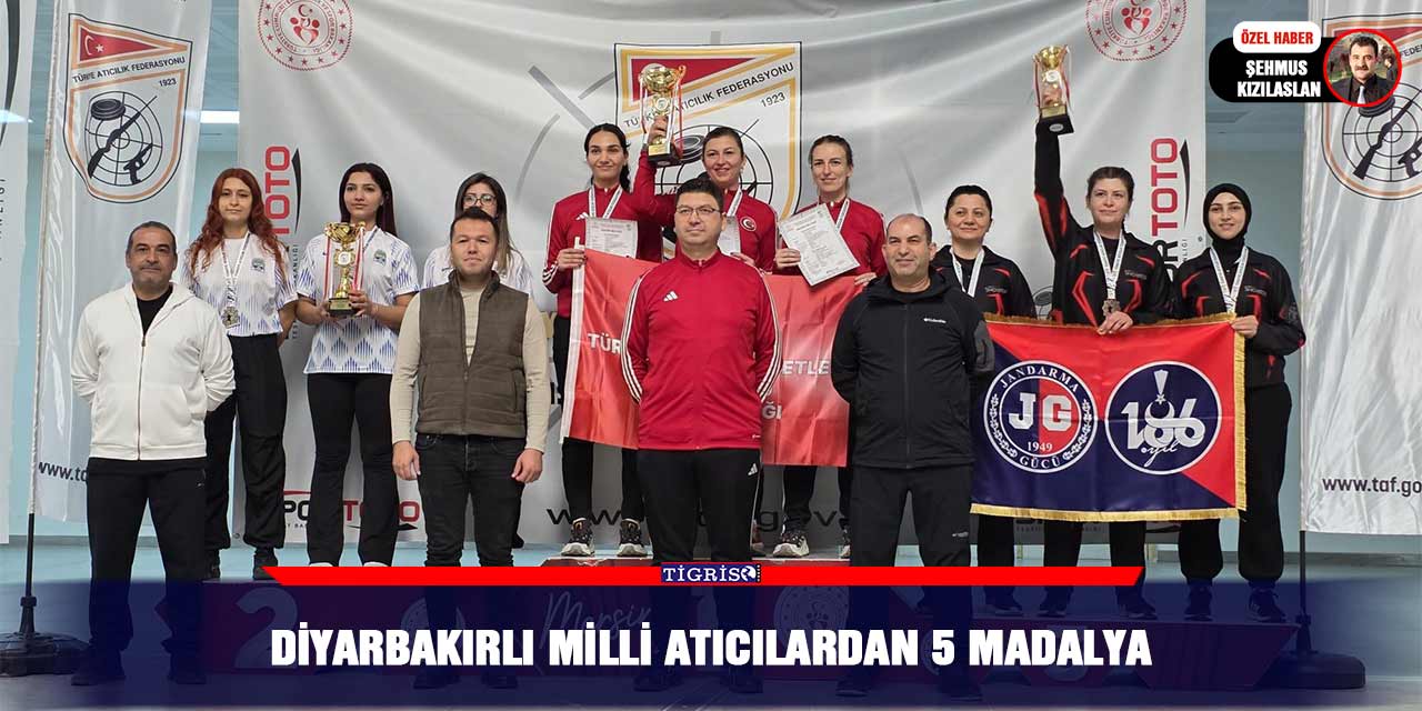 Diyarbakırlı Milli Atıcılardan 5 Madalya