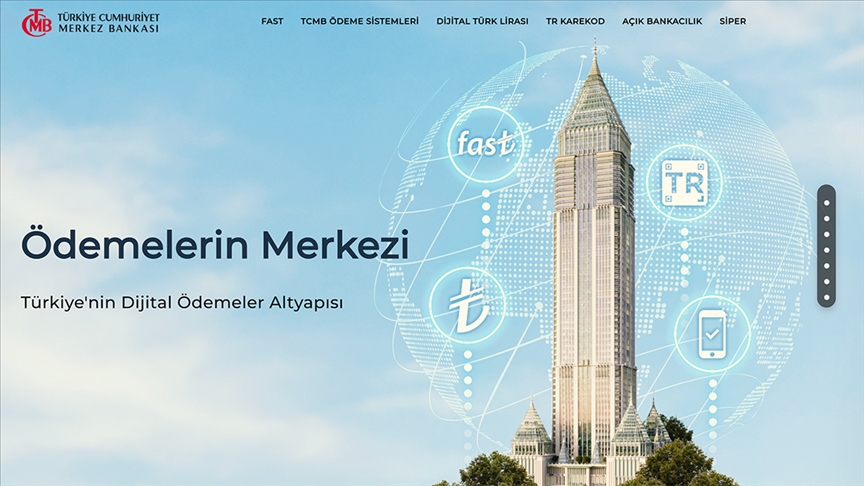 TCMB'nin "Ödemelerin Merkezi" isimli internet sitesi yayında