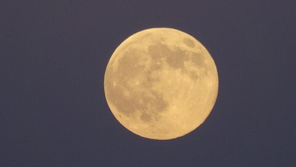 Yılın son dolunayı görsel şölen sundu