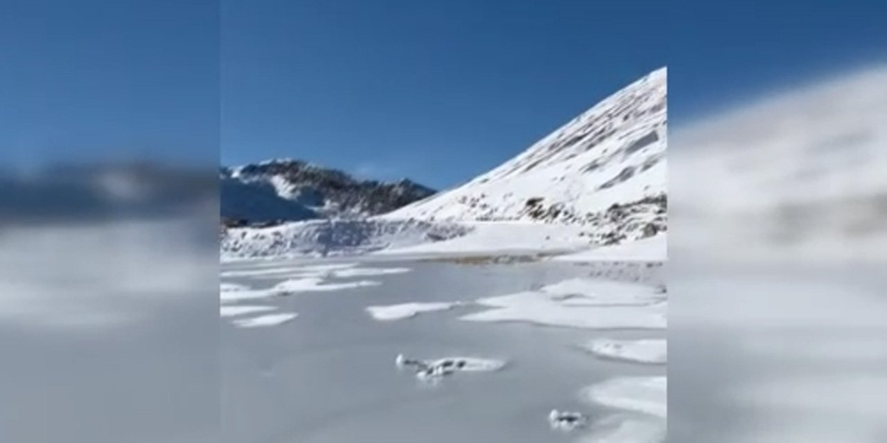 O il  -13’ü gördü ‘göl’ buz tuttu