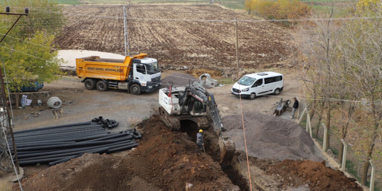 DİSKİ, 2 bin 500 metrelik yeni kanalizasyon hattı döşüyor