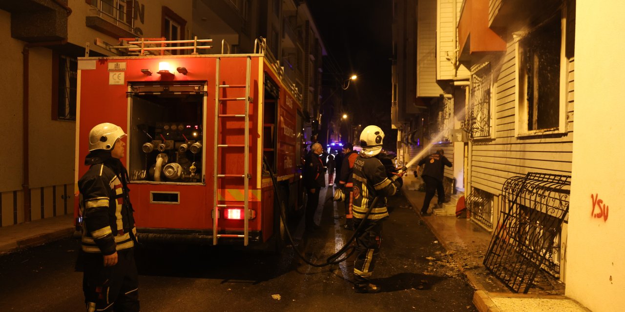 Elazığ’da ev yangını