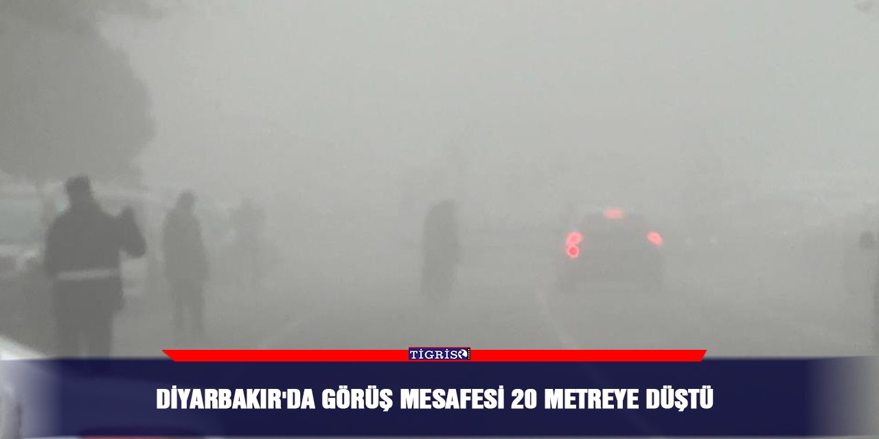 Diyarbakır'da görüş mesafesi 20 metreye düştü