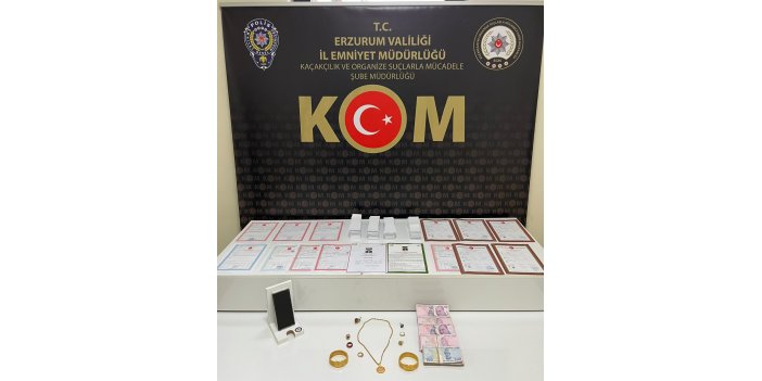 Erzurum’da dolandırıcılık operasyonu