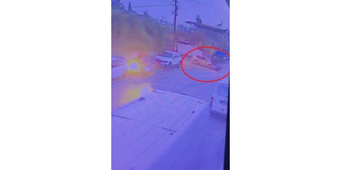 Otomobille motosiklet çarpıştı: 1 yaralı