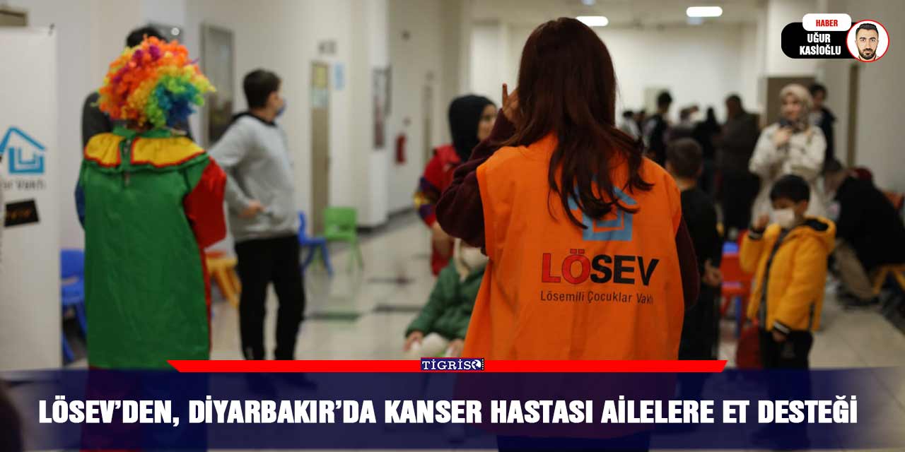 LÖSEV’den, Diyarbakır’da kanser hastası ailelere et desteği