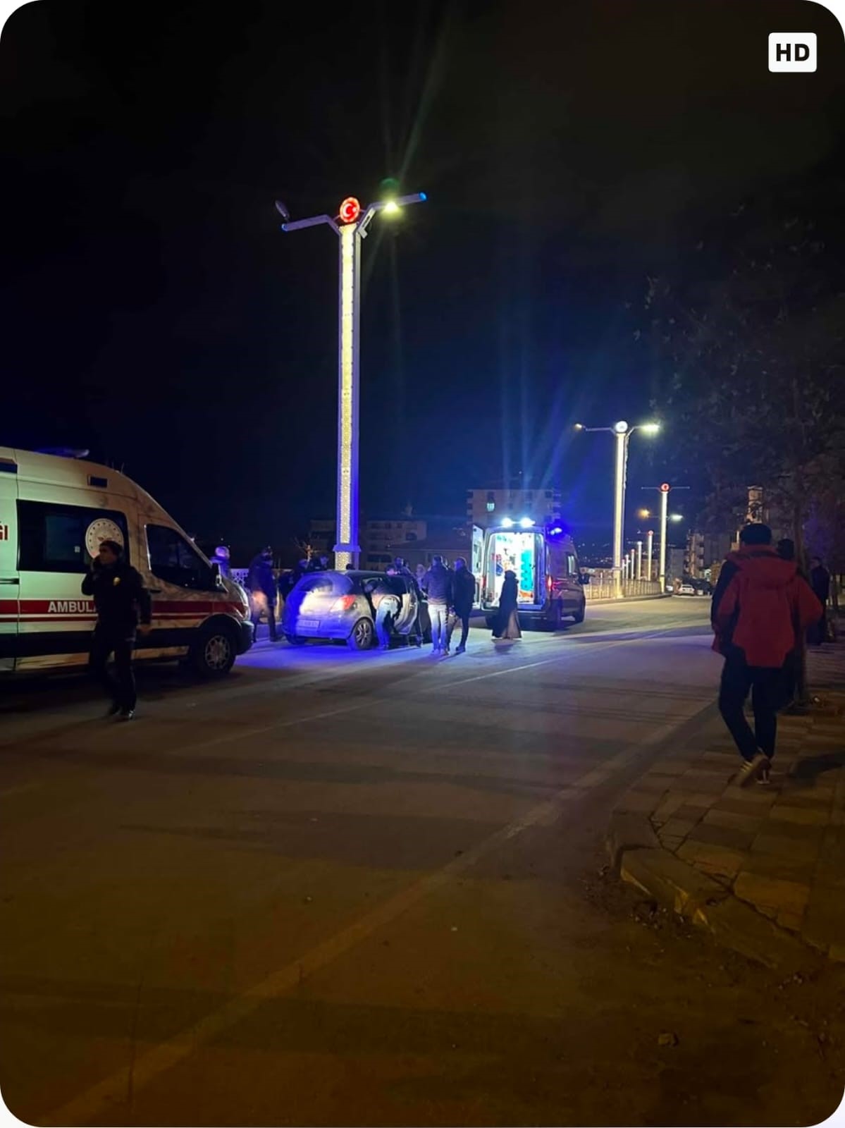 Otomobilin çarptığı şahıs ağır yaralandı