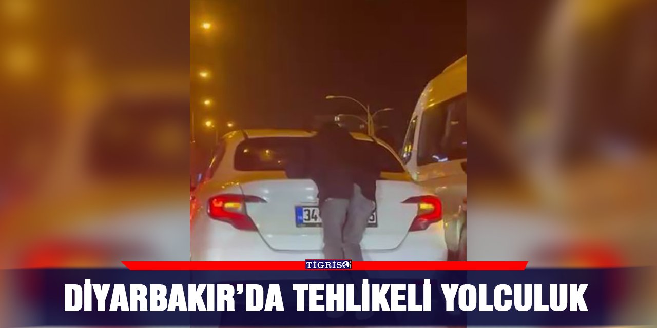 Diyarbakır’da tehlikeli yolculuk
