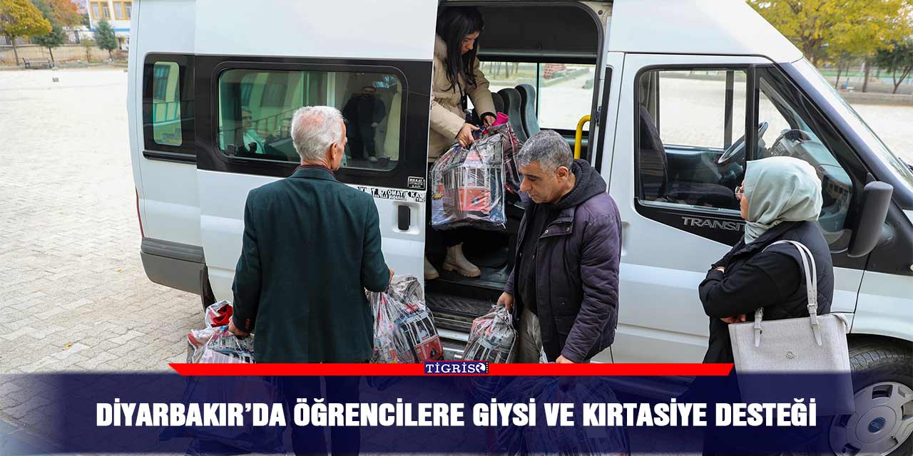 Diyarbakır’da öğrencilere giysi ve kırtasiye desteği