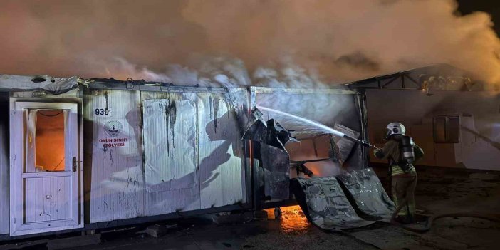 Konteyner kentte korkutan yangın