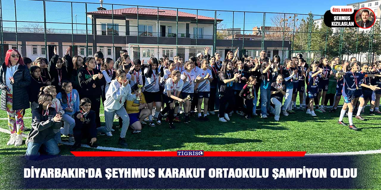 Diyarbakır'da Şeyhmus Karakut Ortaokulu şampiyon oldu