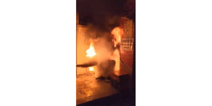 Elazığ’da lokantada yangın çıktı