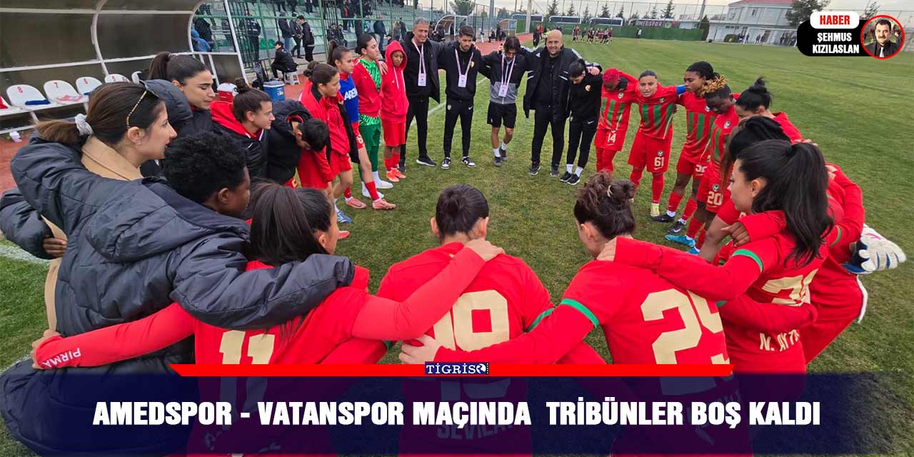 Amedspor - Vatanspor maçında  tribünler boş kaldı