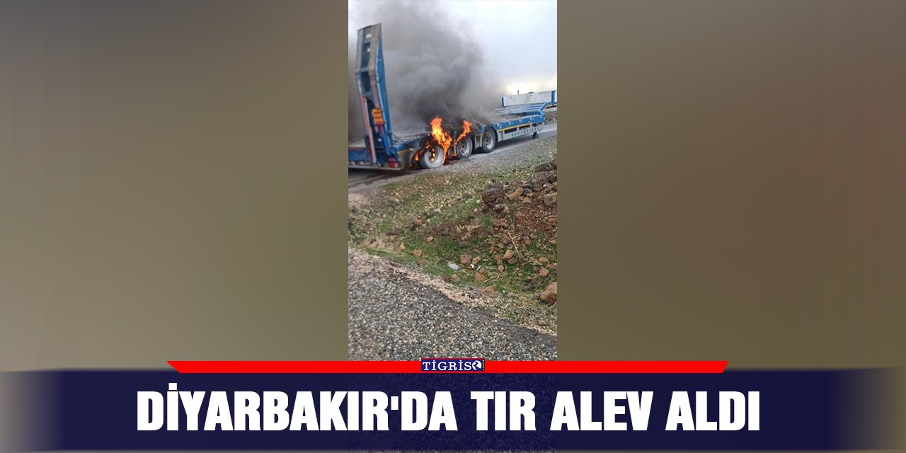 Diyarbakır'da tır alev aldı