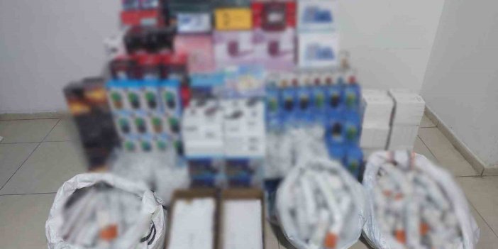 Gaziantep’te 1,35 milyonluk kaçak elektronik ele geçirildi