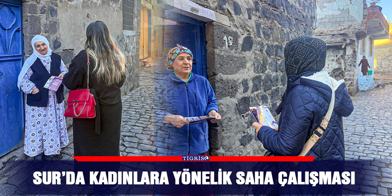 Sur’da kadınlara yönelik saha çalışması
