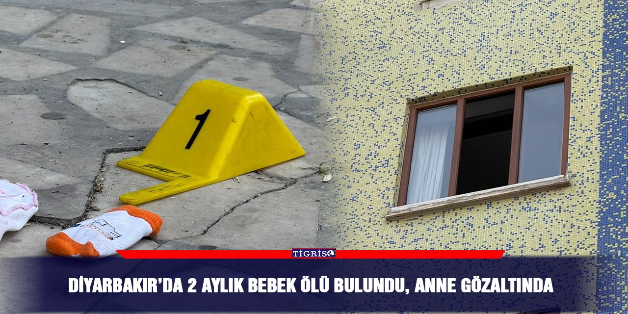 Diyarbakır’da 2 aylık bebek ölü bulundu, anne gözaltında