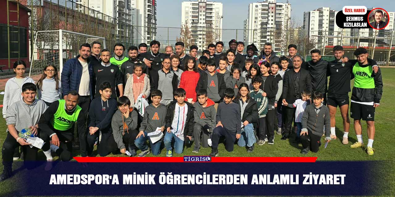 Amedspor'a minik öğrencilerden anlamlı ziyaret