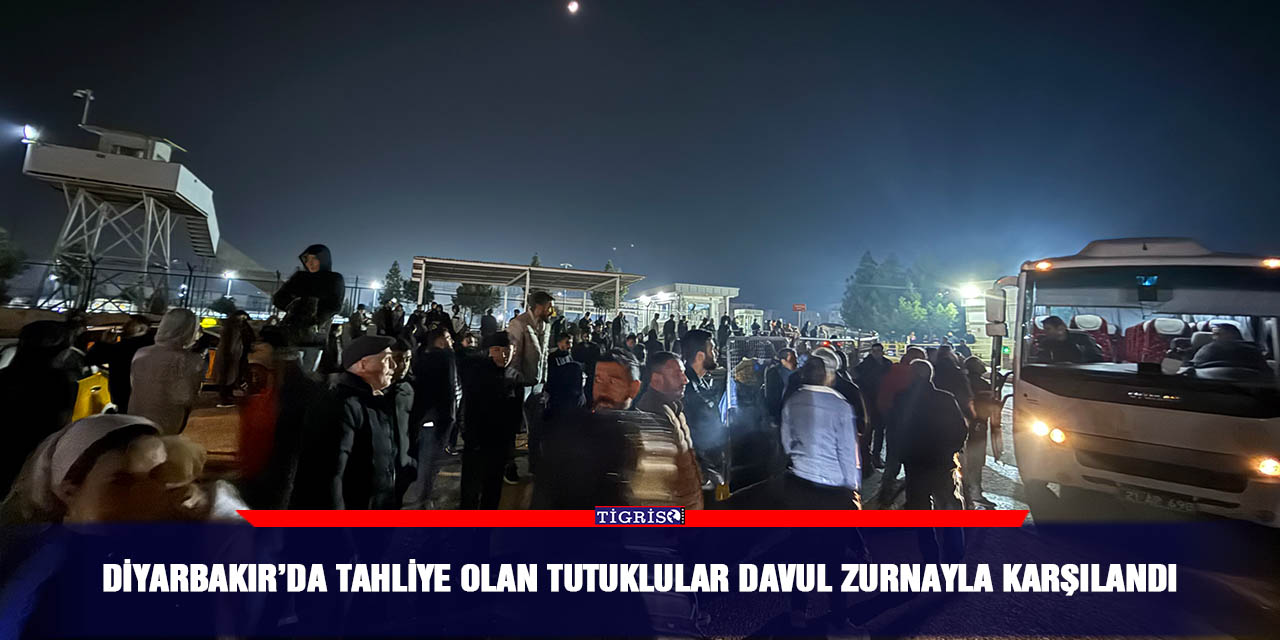 Diyarbakır’da tahliye olan tutuklular davul zurnayla karşılandı