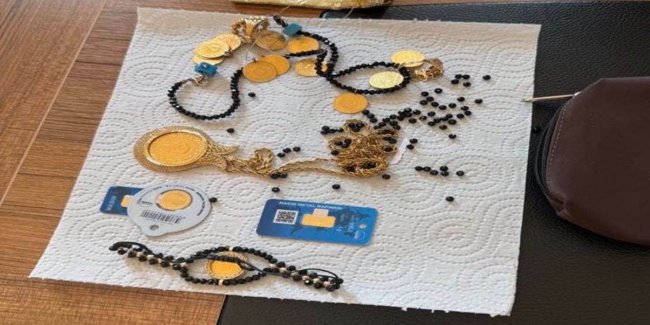 Yolda bulunan altınlar sahibine teslim edildi