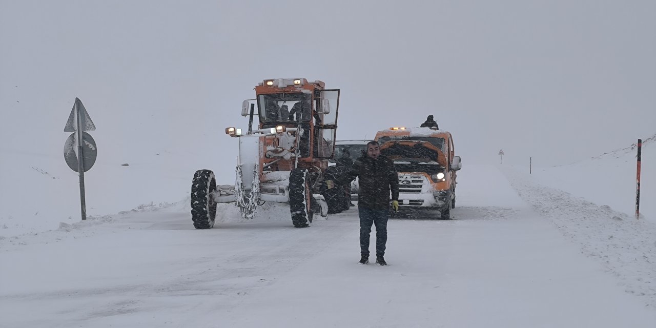 Muş-Kulp yolu tırlara kapatıldı