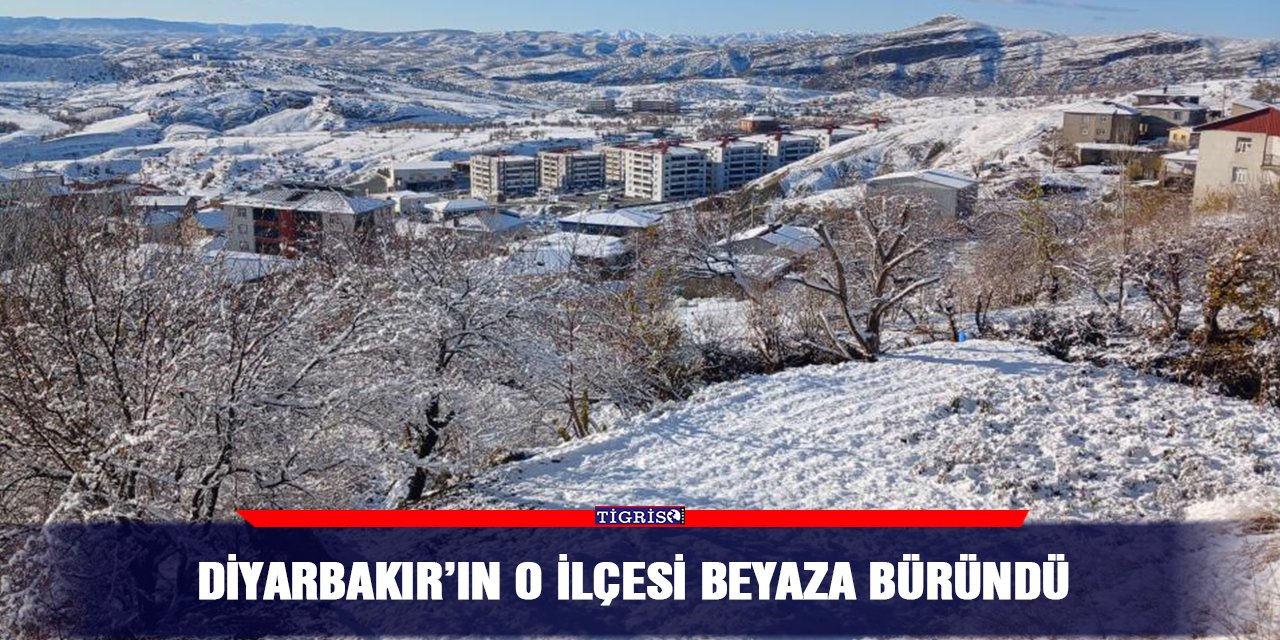 Diyarbakır’ın o ilçesi beyaza büründü