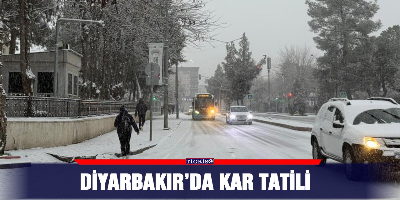 Diyarbakır’da kar tatili