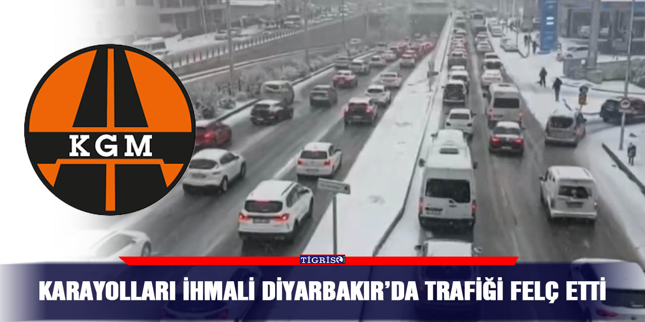 Karayolları ihmali Diyarbakır’da trafiği felç etti