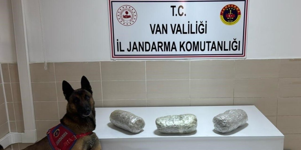 Van'da 3 kilo esrar ele geçirildi